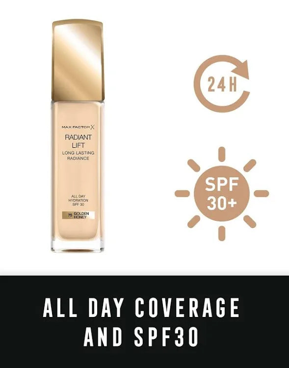 MAX FACTOR FONDOTINTA - Radiant Lift - Long Lasting Radiance - All Day Hydration - SPF 30