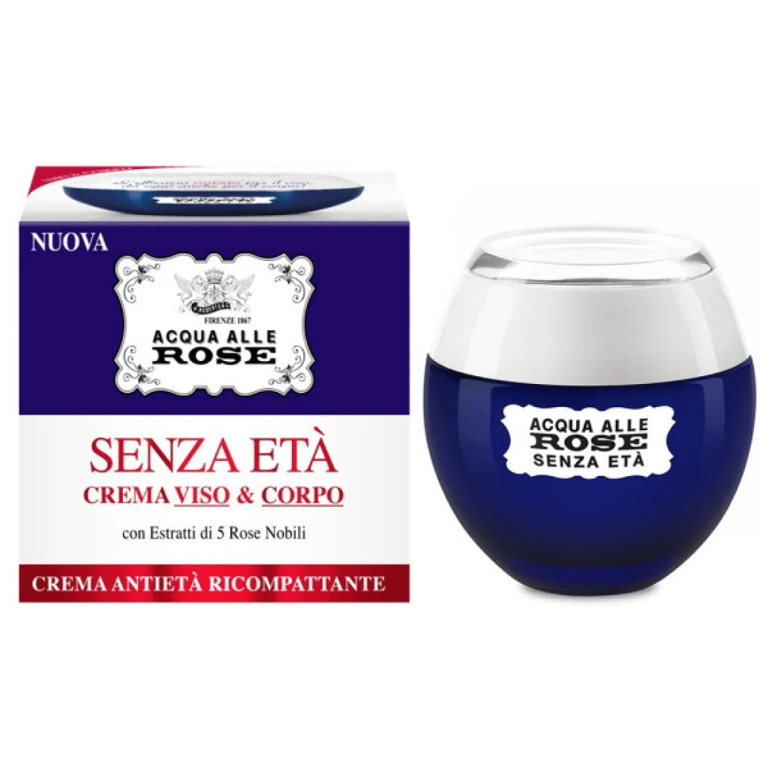 ACQUA ALLE ROSE CREMA - Senza Età ricompattante viso e corpo 180ml