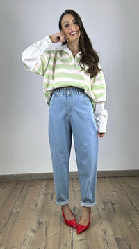 Jeans Alta Vita con elastico