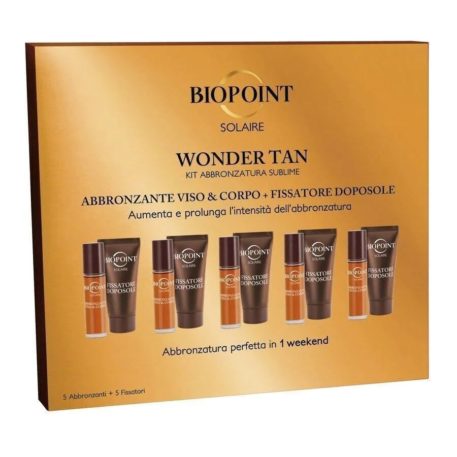 BIOPOINT SOLARI - Wonder Tan Abbronzante Viso e Corpo + Doposole 5 Pz. X 20ml