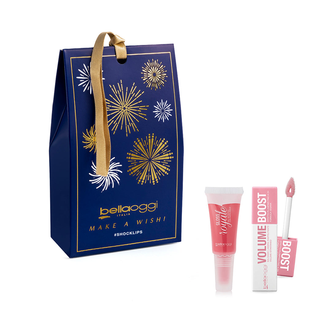 BELLAOGGI MAKE A WISH! #SHOCKLIPS kit labbra GLOSS ROYALE COL.01
VOLUME BOOST