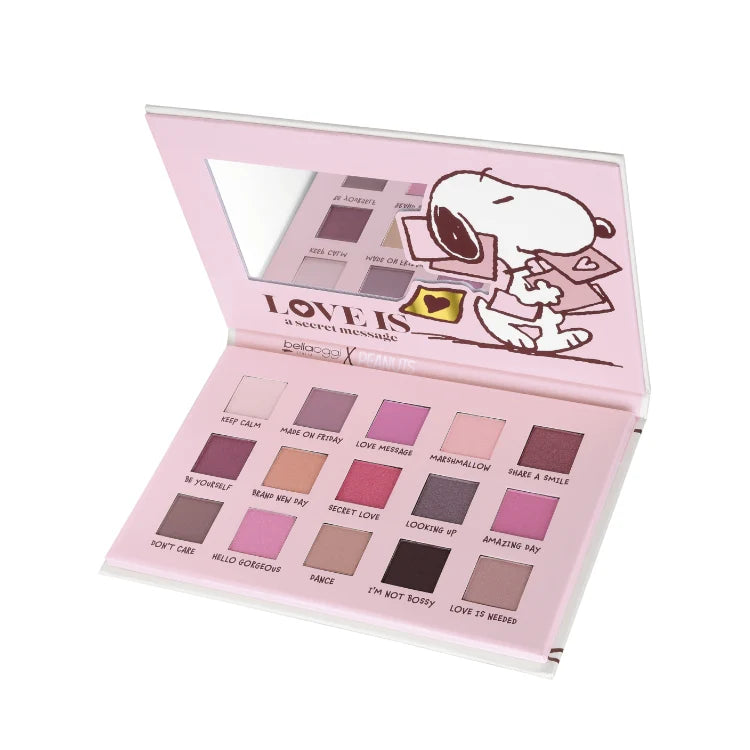 BELLAOGGI PALETTE - Rose Gold Palette - Snoopy Love Is A Secret Message (PEANUTS)