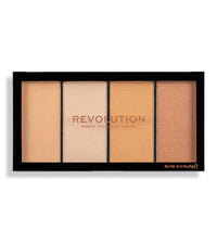 REVOLUTION PALETTE ILLUMINANTI - Re-Loaded Highlighter Palette - Lustre Lights Warm