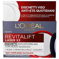 L’OREAL PARIS - Revitalift Laser X3 Dischetti Viso Anti-Età Antirughe Peeling